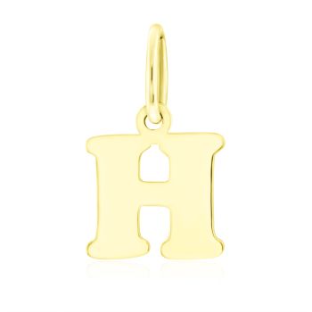 Zlatý přívěsek písmeno H - tiskací, malé