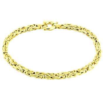 Luxusní masivní zlatý řetězový náramek Královský vzor šířka 3,7 mm