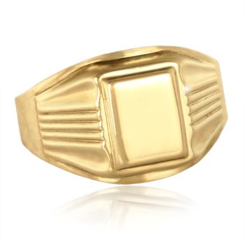 Pánský pečetní zlatý prsten masivní