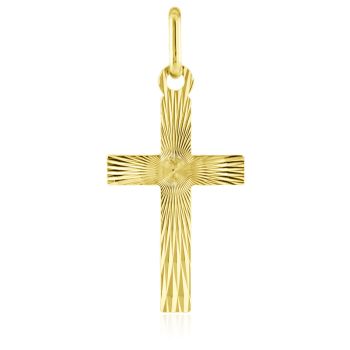 Zlatý přívěsek kříž - latinský tvar