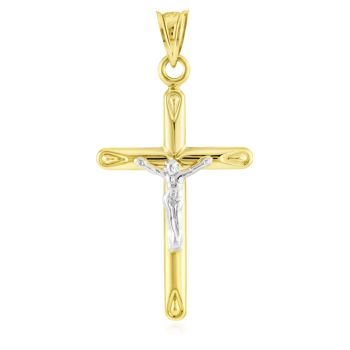 Zlatý kříž s Ježíšem Kristem