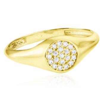 Zlatý prsten stylu Eternity