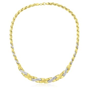 Luxusní masivní zlatý náhrdelník