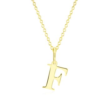 Zlatý řetízek s písmenem „F“ - tiskací