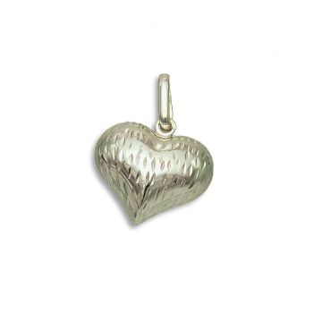 Zlatý přívěsek Ice Heart - srdce s diamantovým brusem